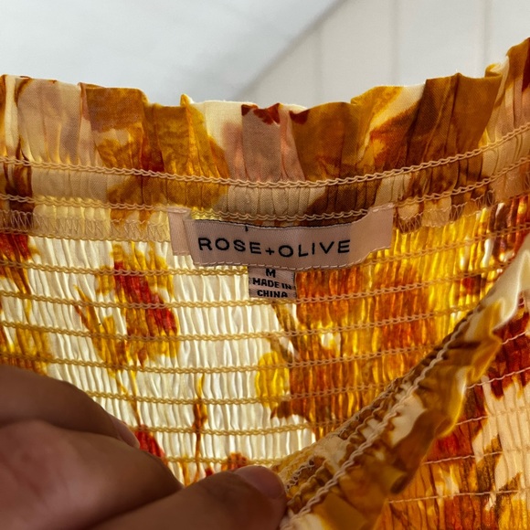 Orange Ruffle Smocked Tank - Picture 4 of 6